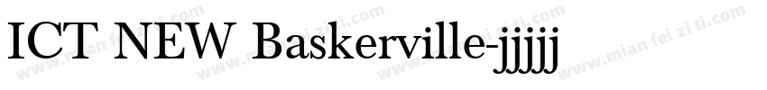 ICT NEW Baskerville字体转换